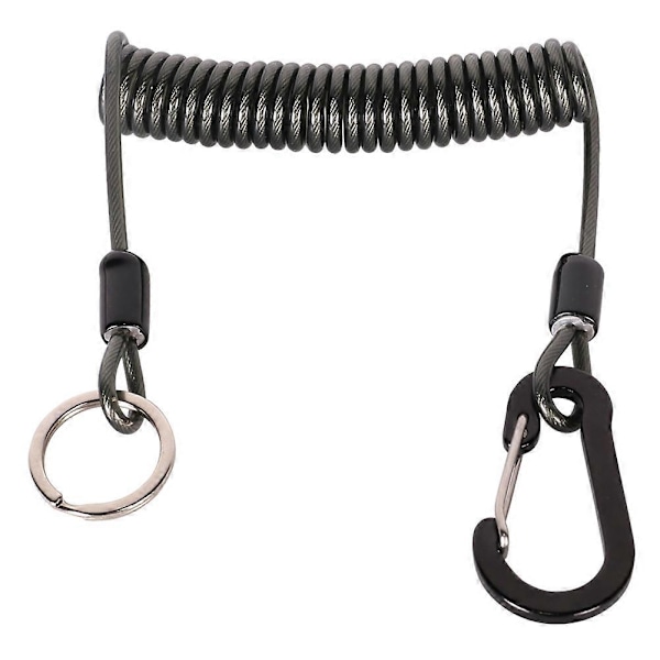 Fiskelina Anti-tappad Spiral Fjäder Betes Tång Fånglina Vajer Fjäderlina Elastisk Spiral Stretch Säkerhetslina