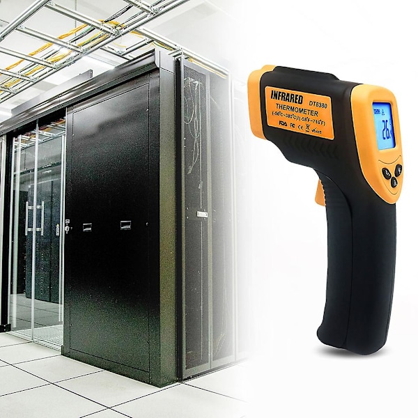 DT8380 Håndholdt LCD-display Infrarødt Termometer Berøringsfri Temperaturmåler