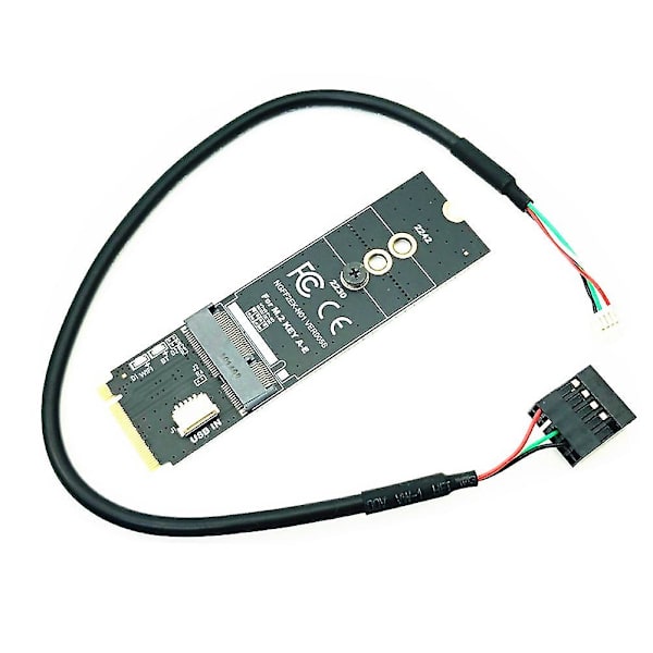 M.2 Key-m To Key A-e/e Adapter Riser Card For M.2 Ngff Pcie Protocol Wireless Network Card Module-m.784