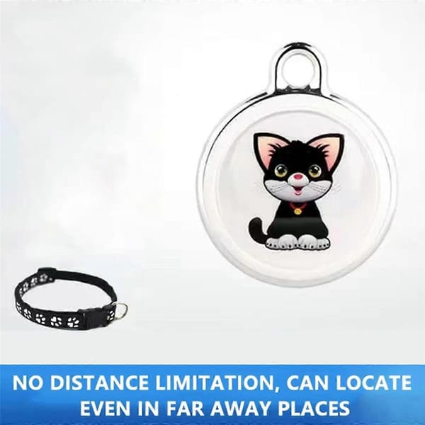 Pet Anti Lost GPS Tracker Bluetooth Smart Vanntett Lokator, Katt