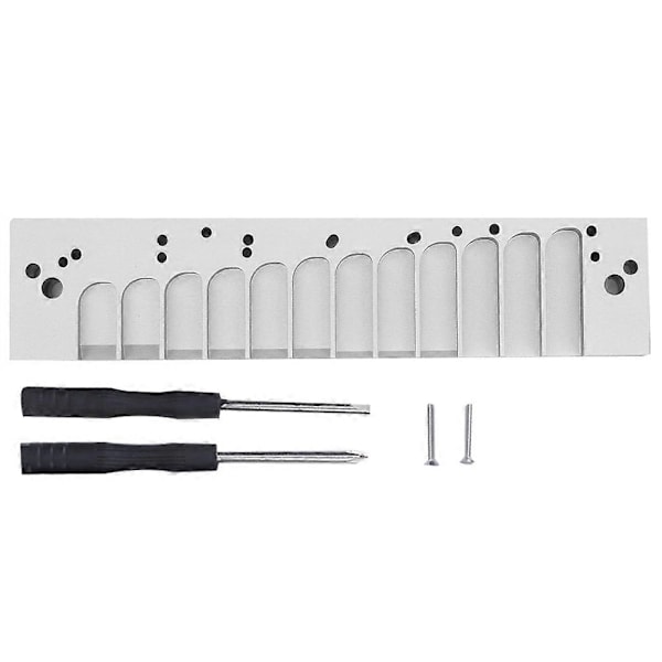 Huuliharppukampa 12-reikäinen kromaattinen asteikko HOHNER 270D Original 270 LA12 TOOTS -äänilevyille, hopea