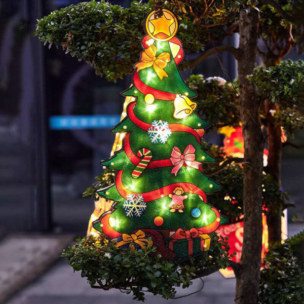 Bright cut LED juledekorasjon festival atmosfære belysning pendel-snømann
