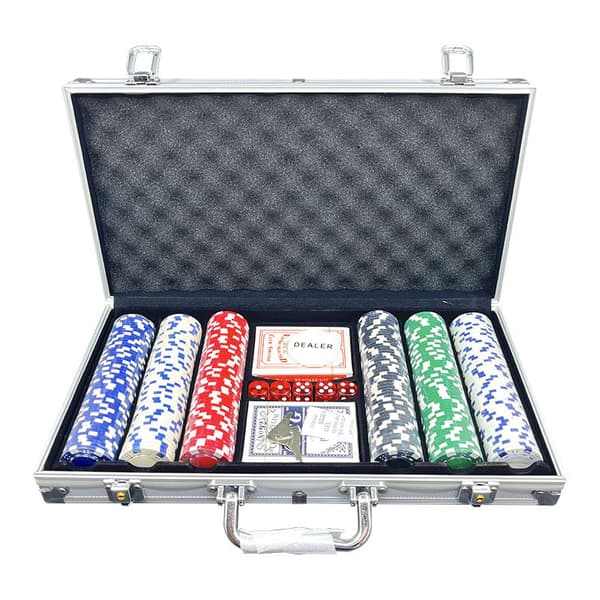 300 stk. Baccarat Texas Hold'em spillechips sæt