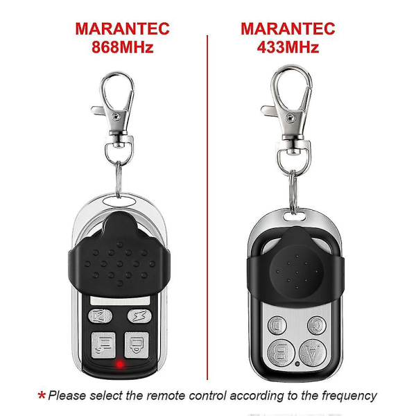 Klon garasjeport fjernkontroll Marantec 868 Mhz / 433mhz for Digital D302 D304 D313 433 D323 D382 D384 131 868 Kommando 211 212 214 221(868mhz  Marantec)