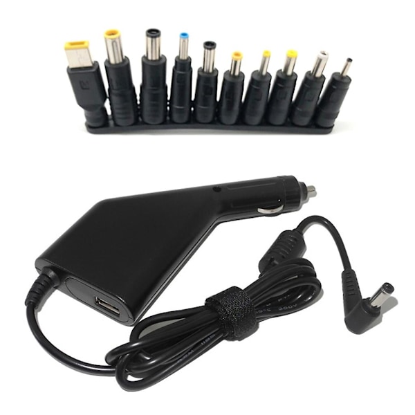 Universal 19V 4.74A 45W 65W 90W Biloplader til Notebook Computer 5V 2.1A USB