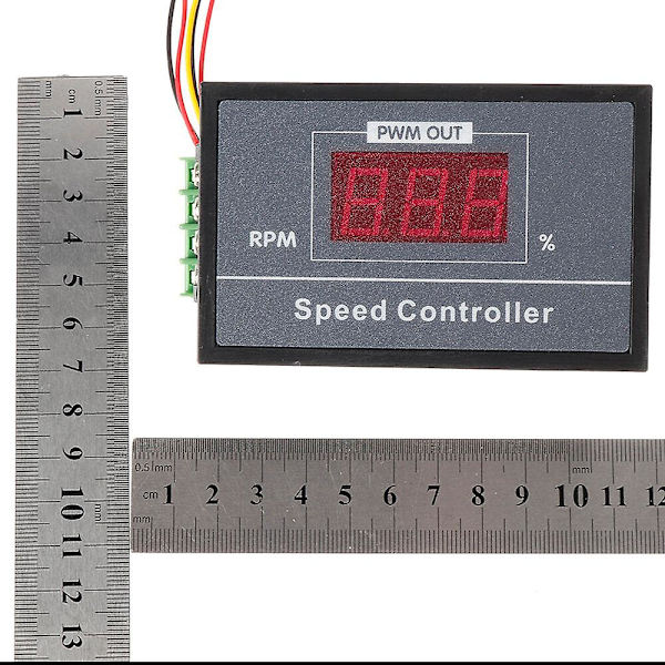 30A DC 6v 12v 24v 48v PWM Motorhastighetsregulator LED Digital Display Justerbar Spenningsregulator med Potensiometerbryter