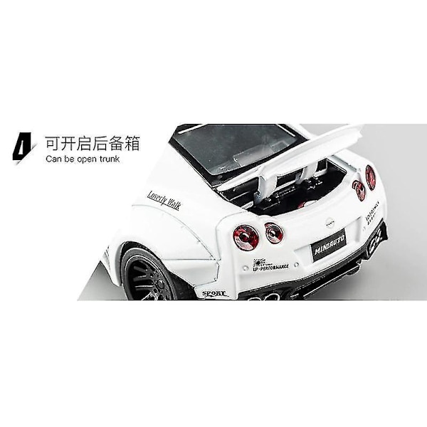 1:32 Nissan GTR R35 Diecasts Metal Toy Car(Svart) YIY9.27  SMCS.9.27