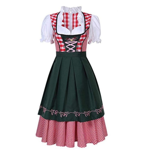 Tradisjonell skjorte kvinners kjole Oktoberfest kvinners tradisjonelle skjørt S