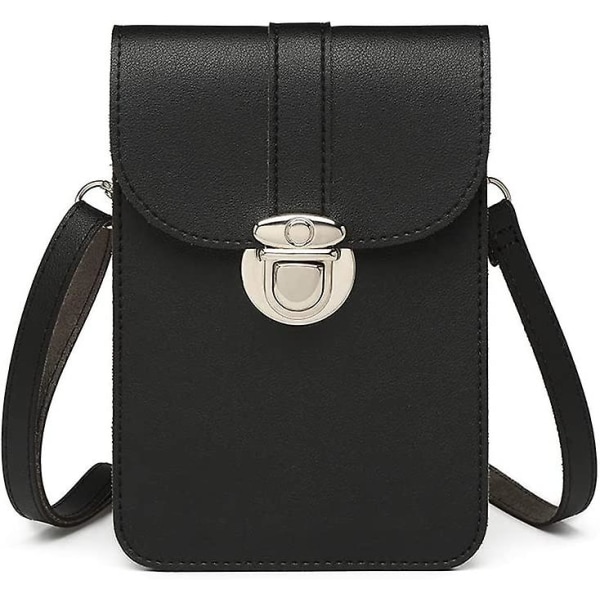 Crday Phone Crossbody-väska för kvinnor plånboksväska med genomskinlig pekskärmspresent