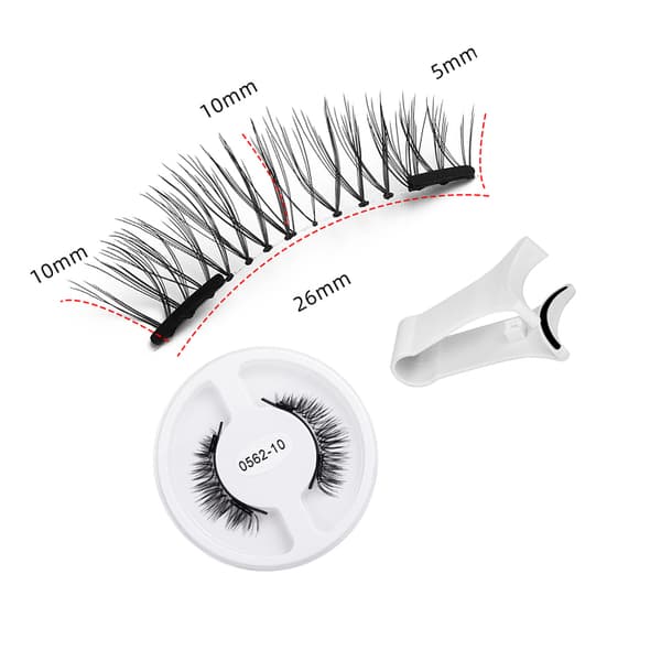 Magnetic Eyelashes with V-shaped Applicator and Quantum Magnets Model 2