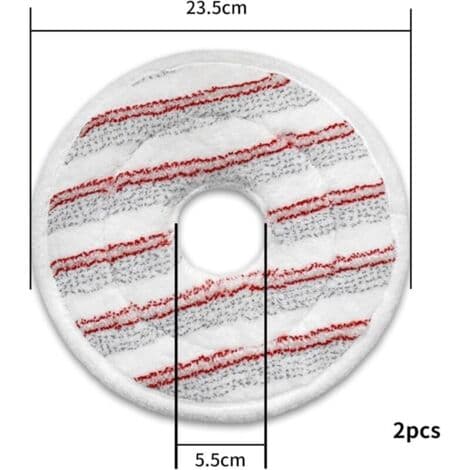 2-pak mikrofiber moppepåfyldning til Vileda Spin and Clean moppe, vaskbart og genanvendeligt erstatningsmoppehoved til gulvrengøring