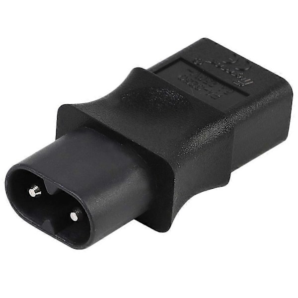 2-polig IEC 320 C8 hane till IEC 320 C9 hona AC-adapter 6A/250V EU Industriell strömomvandlare