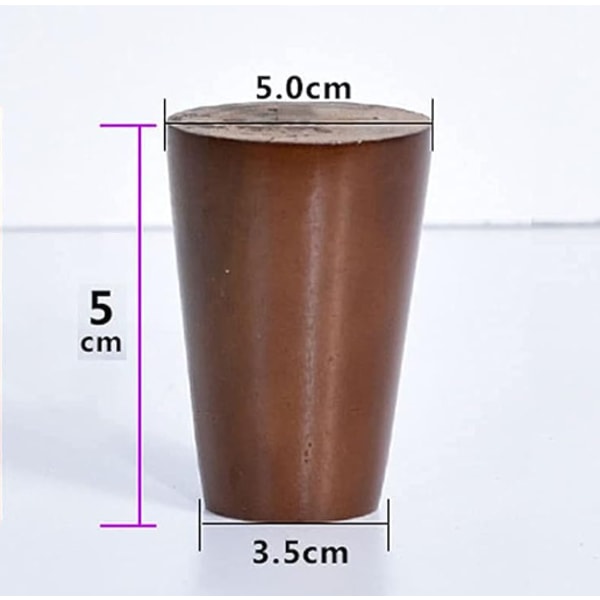 Puiset pöydänjalat, korvaavat kartiot, kartiot, massiivipuupöydänjalat DIY-sänkyyn (4 kpl 5 cm)