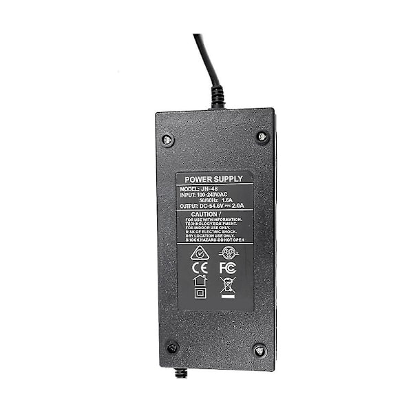 Strømadapter for elektrisk sparkesykkel 48V ladeadapterdeler strømlader (EU-plugg)