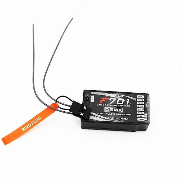 F701 2.4GHz 7CH Ultra Lang Rekkevidde PPM DSMX/DSM2 RC Mottaker for JR Spektrum DX6I DX7 DX9 Sender