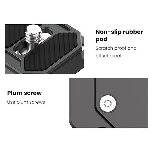 F38 Universal DSLR Gimbal Arca Hurtigutløserplate Klemme Stativ Slider Gimbal Tilbehør