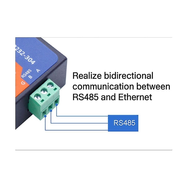 Modbus seriell port Rs485 til Ethernet-konverter server -tcp232-304 dataoverføring Dhcp/dns-støtte