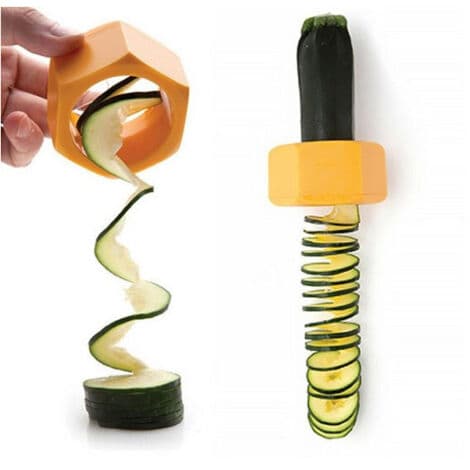 Squash- og grønnsakskutter i spiralform
