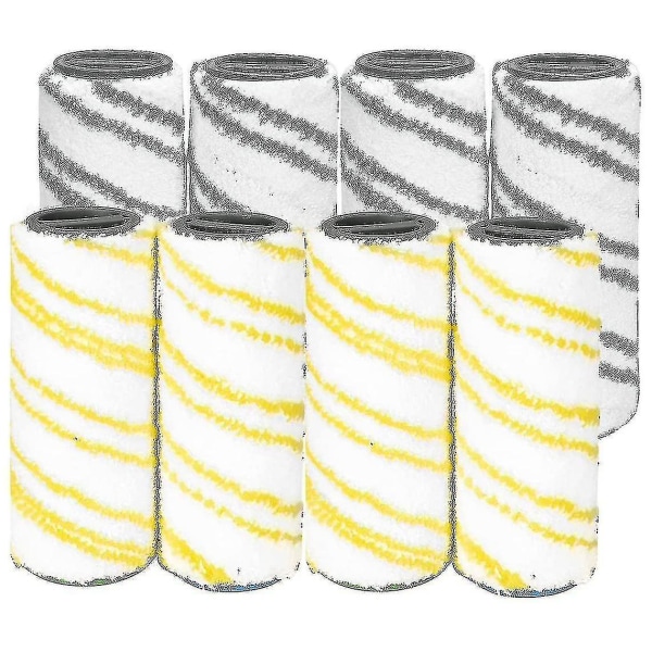 8 Piece Set Of Rollers For Fc7 Fc5 Fc3 Fc3d Electric Floor Cleaner 2.055-007.0 / 2.055-006.0