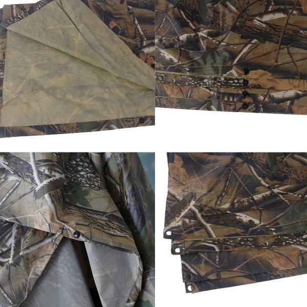 Regnkappe, bärbar regnrock multifunktionell militär kamouflage,