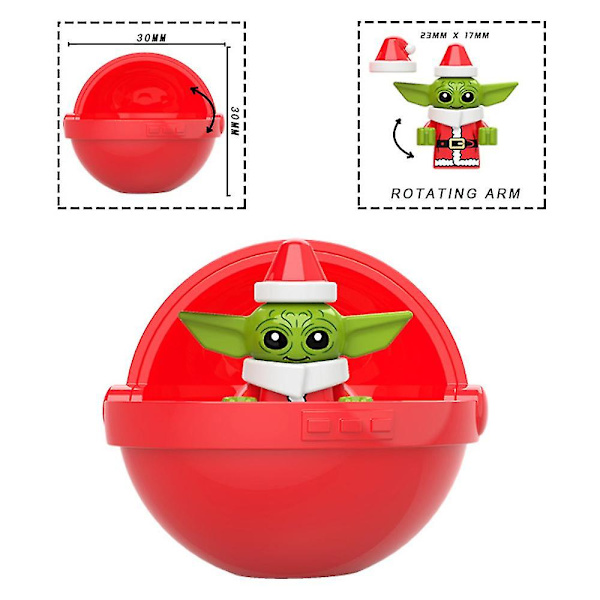 Baby Yoda i barnsäng Pod Minifigur Mandalorian Star Wars Jedi Gåvor