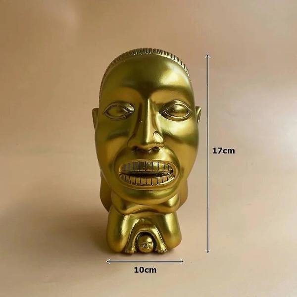 Indiana Jones Idol Golden Fertility Statue Raiders Of The Lost Ark Cosplay rekvisita Klassisk film Resin Craft Replika Heminredning