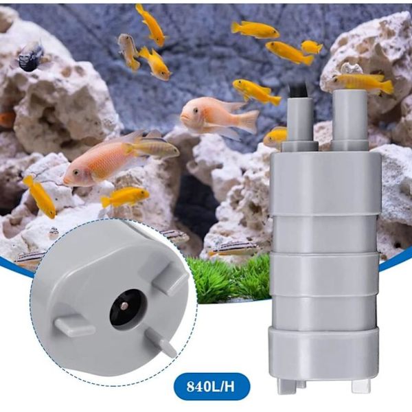 12V 840L/h upotettava vesipumppu suuri virtauspumppu