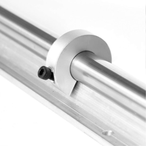 4 st Linjärskena Axelkrage 12mm ID 30mm OD 10mm Tjocklek Aluminiumlegering Axelgräns Fixeringsring med M4 Skruv