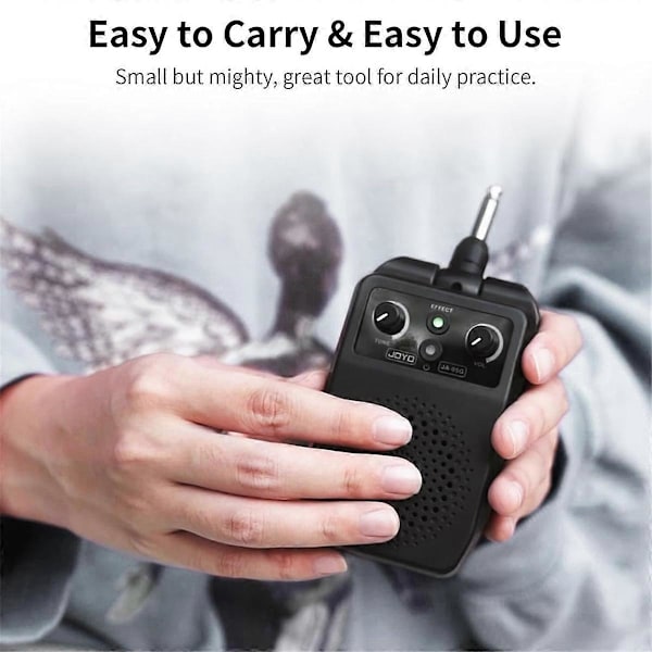 JOYO Mini Elektrisk Gitarforsterker 5W Oppladbar Gitarforsterker Bærbar Bluetooth Øvingsforsterker med