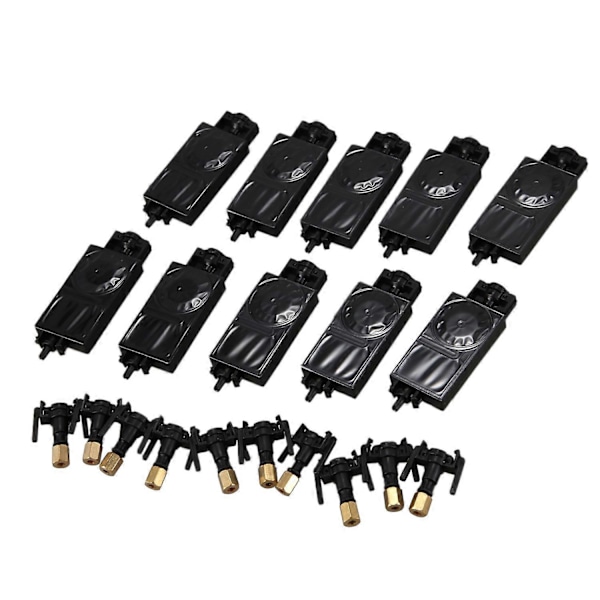 10 stk DX5 UV Blekkdemper for Mimaki JV33 JV5 CJV150 for TX800 Eco Solvent Plotter Skriver Blekkdemper med Connector