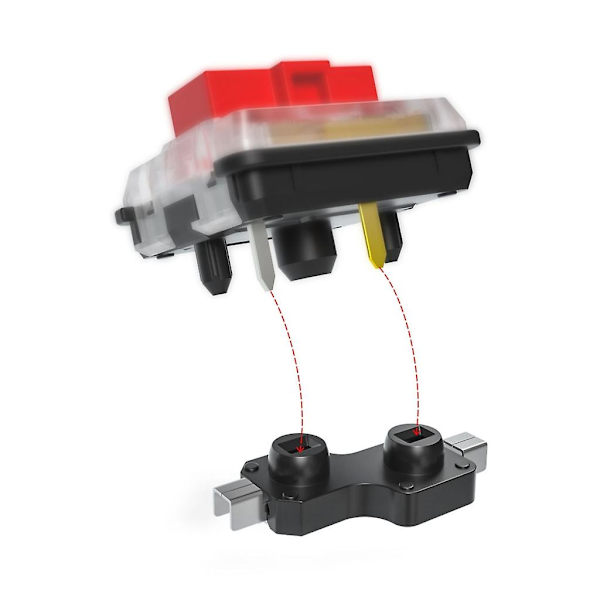 50 st/set Lågprofil Socket Hot Swap Chokladbrytare för Kailh 1350 Mekaniskt Tangentbord Brytare Hot Plug