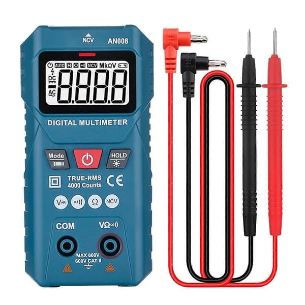 Mini Digitalt Multimeter AC Spenning 600V Smart Multimetro Auto Range Meter NCV Ohm Test Profesjonell E