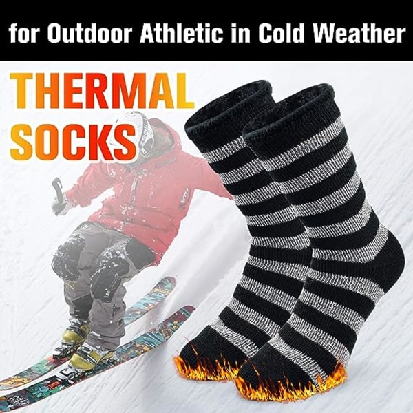 10 paria miesten sukat Talven lämpimät sukat, erittäin paksut lämmitetyt pyöreät sukat
