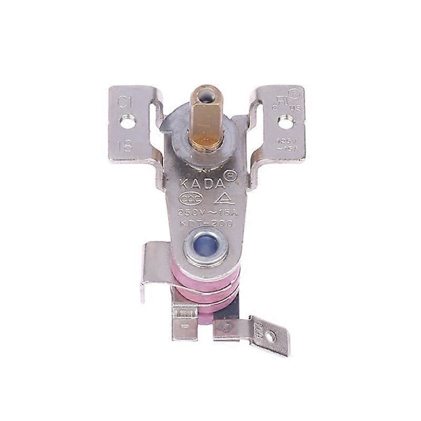 Ny 1st AC 250V 16A Justerbar 90 Celsius Temperatur Switch Bimetallisk Värme Termostat KDT-200