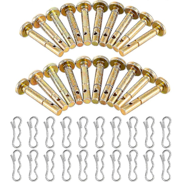 20 st Saxpinnar + 20 st Splintar För Snöslunga - 738-04124 Och 714-04040 Ersättningssaxpinne-kit Kompatibla Med Mtd Craftsman Cub Cadet Troy