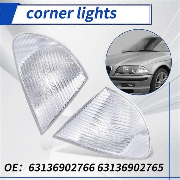 1 par frontlykt blinklys lampeglass for