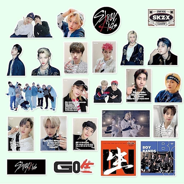 Stray Kids Stickers - Stray Kids Go Life Album Sticker Pack - Stray Kids Stickers til Fans