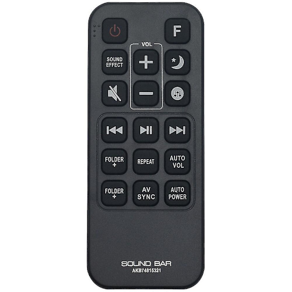 Akb74815321 för Lg Sound Bar Fjärrkontroll Spj4b-w Sh5b Sj5y Spj5b-w Sj4y --(WR)