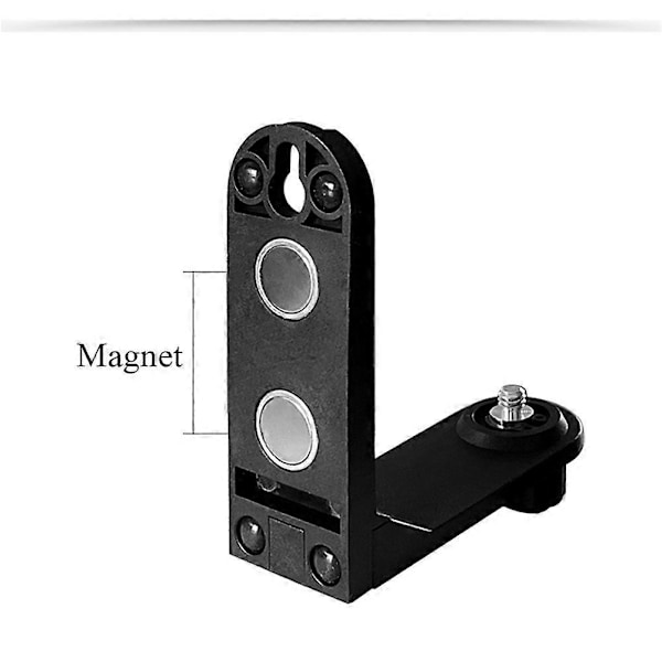 2 stk. Magnetiske L-Beslag til 2-Linjers Laserniveau 1/4' Gevind Universal Super Stærk Jernmagnet Adsorption Stativ