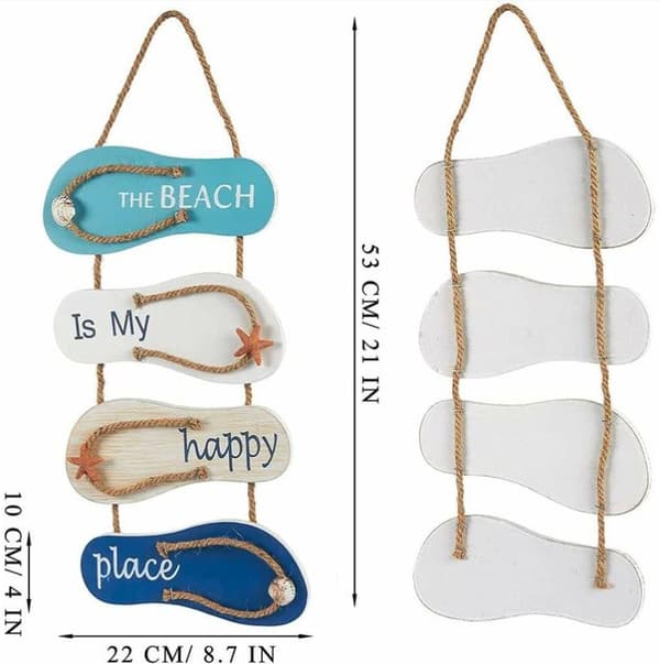 Strand flip flops dekorasjon, veggdekorasjon