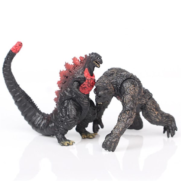 2024 8 stk Godzilla vs Kong film 3,5\" actionfigurer leketøy Godzilla King Kong Titan Beast samling modell barn gave