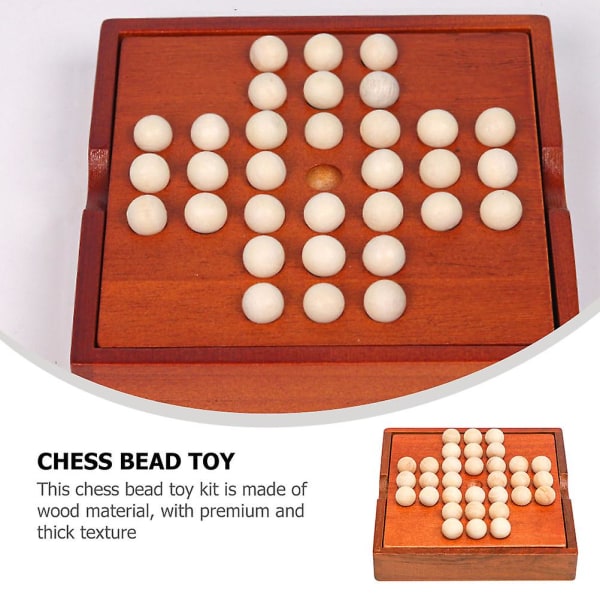 Adukt Toys Solitaire Chess Tresjakksett Peg Solitaire Board Marmor Solitaire Boards