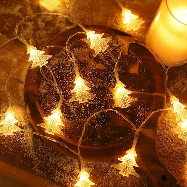 Julepynt LED-lysstreng Julehjem Hage Gjerde Dekorative Lysstreng, Hjemmedekorasjon