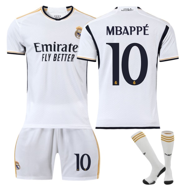 Nr. 10 Mbappe 2324 Real Madrid hjemme fodboldtrøje 5 16size