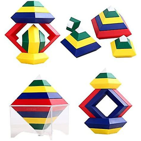 Rakennuspalikat Pinottavat Lelut Lapsille Pinottava Leikki 3d Puzzle Stem Lelut Pyramidi Nopeuskuutio Luova Koulutuslelut Lapsille Esiopetuksen Oppimislelut S