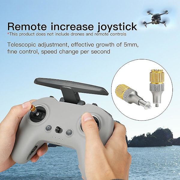 2 stk. Fjernkontrollforlengelseshendel Joystick Tommelfinger Rocker Stick For -dji Fpv Drone