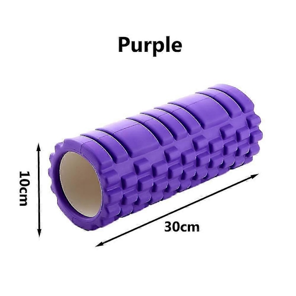 10*30cm Medium Density Rund Foam Roller, Djupvävnadsmassageverktyg För Fysioterapi Massage He