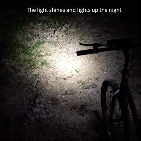 Floodlight 6600mAh cykelbelysning strålkastare, cykellampa hög ljusstyrka mountainbike laddning cykel LED