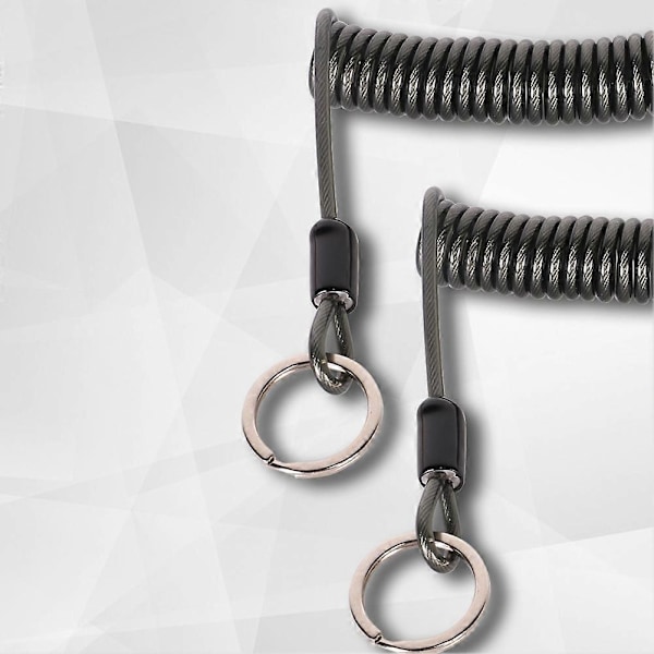 Fiskelina Anti-tappad Spiral Fjäder Betes Tång Fånglina Vajer Fjäderlina Elastisk Spiral Stretch Säkerhetslina