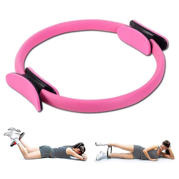 1 vaaleanpunainen Pilates-rengas Särkymätön fitness magic Muotoile reidet